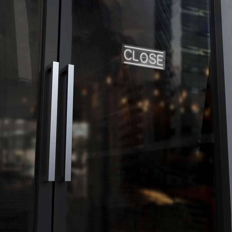 چراغ دیواری نئون دیزاین طرح Close_WHT