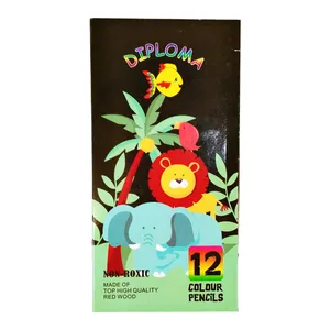 مداد رنگی 12 رنگ دیپلما مدل DIP