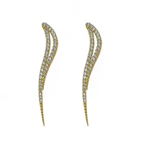 گوشواره طلا 18 عیار نیکان زر مدل GE132