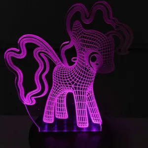 چراغ خواب پارسافن لیزر طرح کارتونی پونی