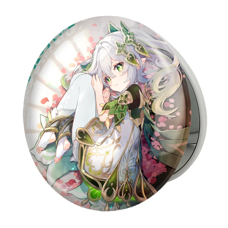 آینه جیبی خندالو طرح بازی گنشین ایمپکت Genshin Impact مدل تاشو کد 25668 