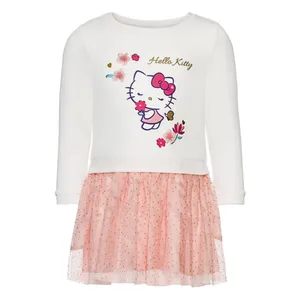 پیراهن دخترانه هلو کیتی مدل ger834