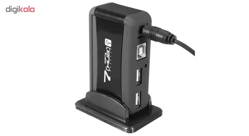 هاب 7 پورت USB 2.0 مدل 7349 آداپتوردار