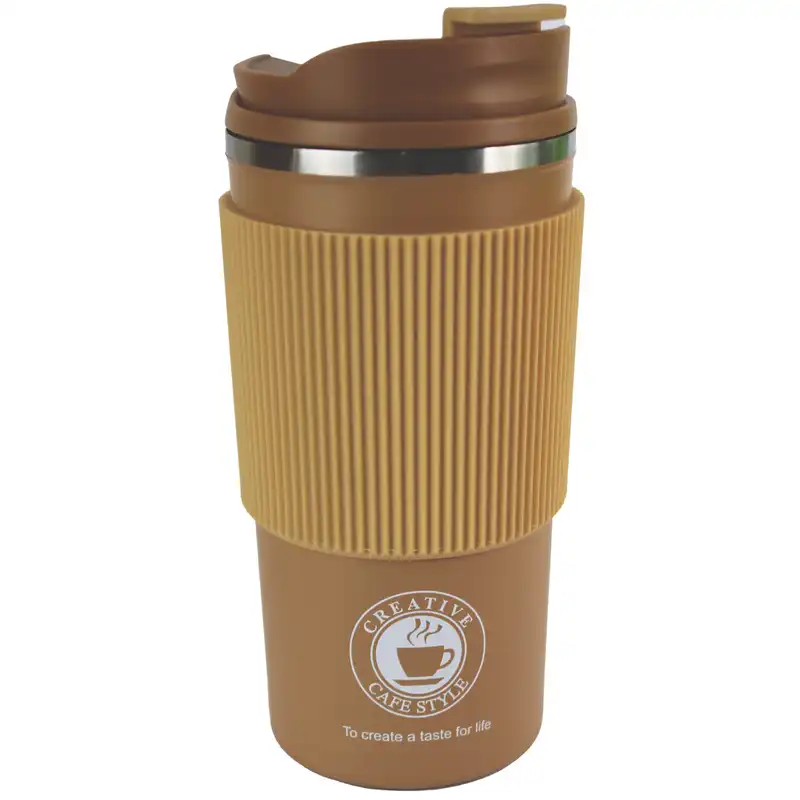 ماگ سفری مدل دور سیلیکونی گنجایش 0.45 لیتر