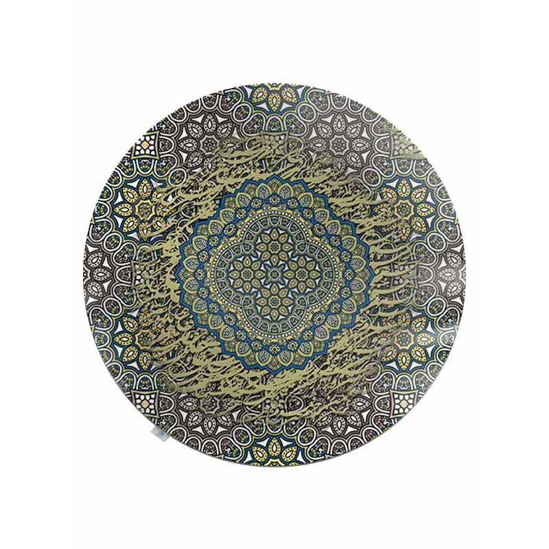 رومیزی شمسه نگار مدل گرد سنتی شعر کد RDB104