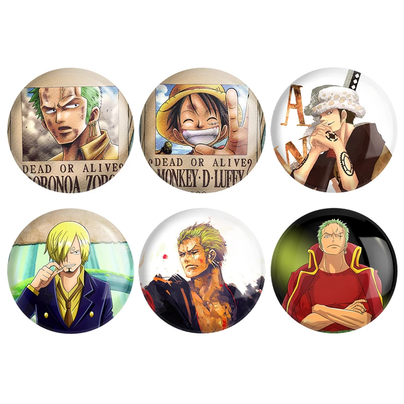 مگنت خندالو طرح انیمه وان پیس One Piece کد 938A مجموعه 6 عددی