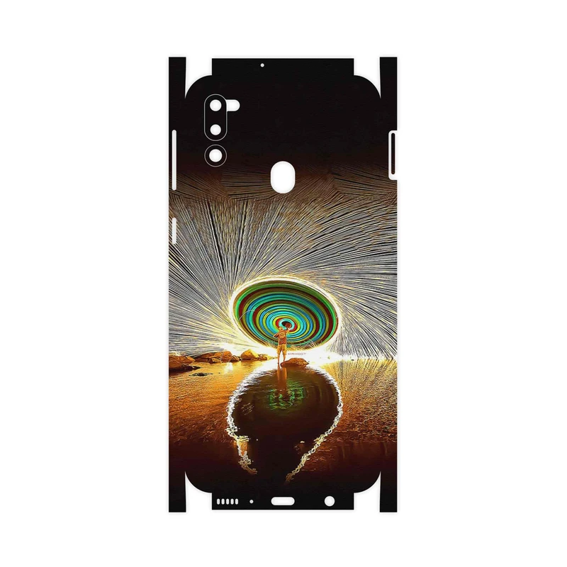 برچسب پوششی ماهوت مدل Night Light Fountain-FullSkin مناسب برای گوشی موبایل سامسونگ Galaxy M21 (2021) Edition