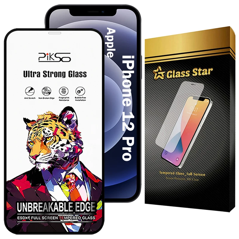 محافظ صفحه نمایش گلس استار مدل PICSOG مناسب برای گوشی موبایل اپل iPhone 12 Pro