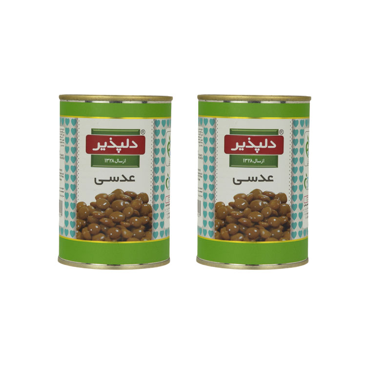 کنسرو عدسی دلپذیر - 600 گرم مجموعه 2 عددی