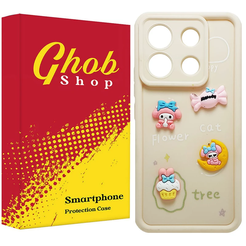 کاور قاب شاپ مدل سولید عروسکی طرح Tree مناسب برای گوشی موبایل شیائومی Redmi Note 13 Pro 4G / Poco M6 Pro 4G