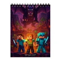 دفتر برنامه‌ریزی 60 برگ مدل بازی ماینکرافت کد 292