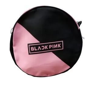 کوله پشتی مدل گرد طرح بلک پینک