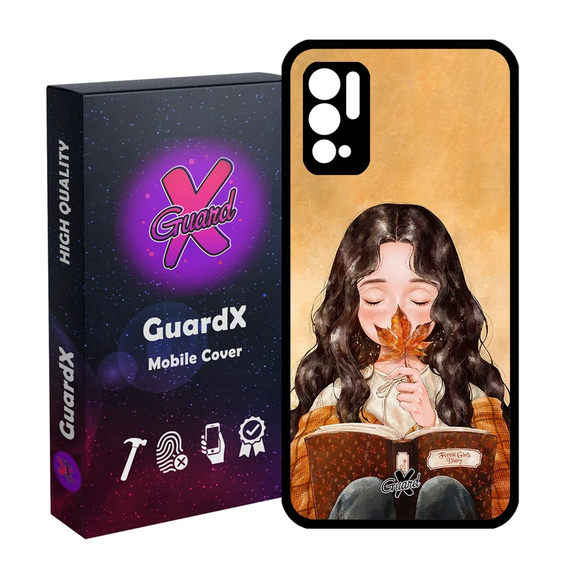 کاور گارد ایکس طرح Girl مدل Glass10223 مناسب برای گوشی موبایل شیائومی Redmi Note 10 5G / Poco M3 Pro