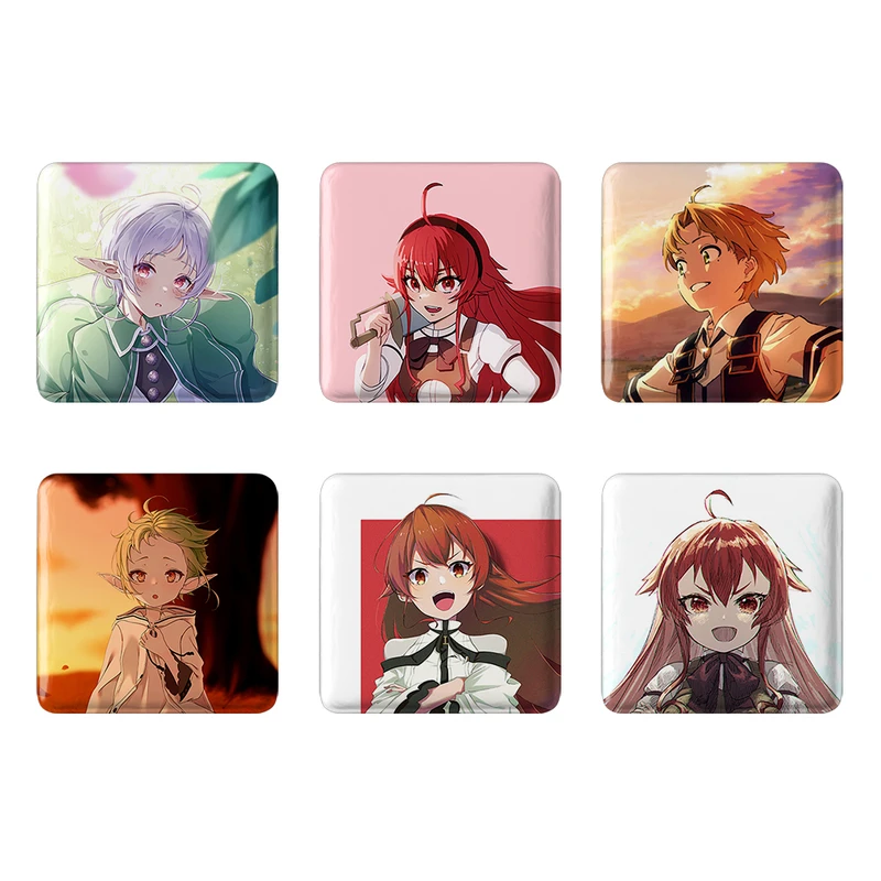 مگنت خندالو طرح انیمه موشوکو تنسی Mushoku Tensei کد 1506B مجموعه 6 عددی