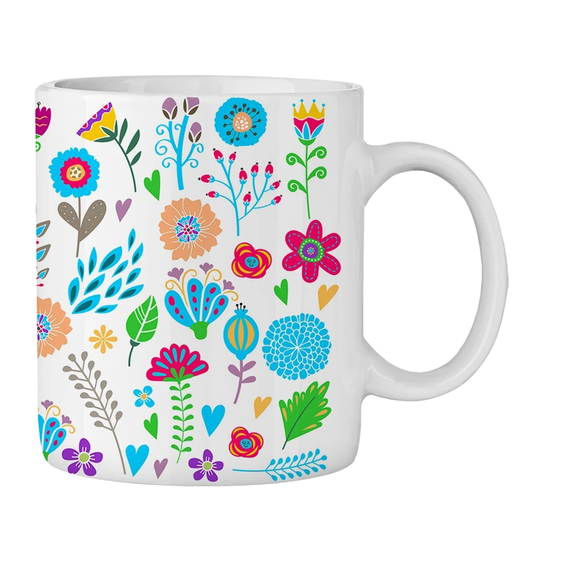 ماگ طرح گل کد 100367