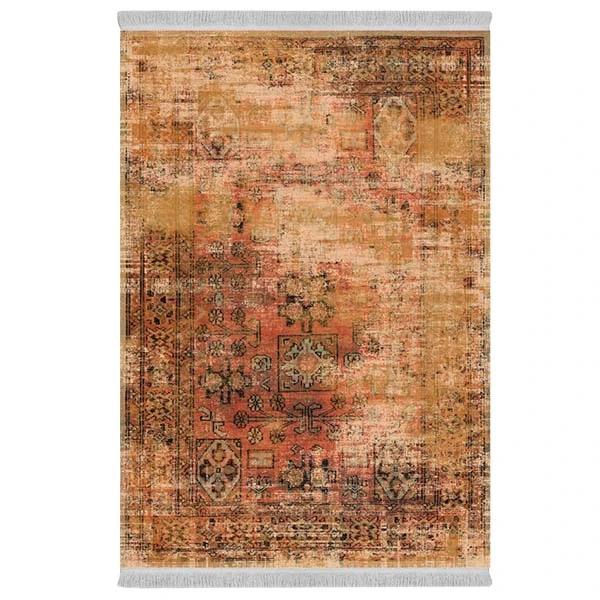 فرش پارچه‌ای دفه مدل فرشینه طرح مدرن کد 704