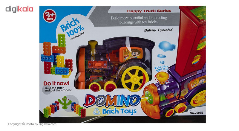 قطار دومینو مدل BRICK TOYS کد 2006B