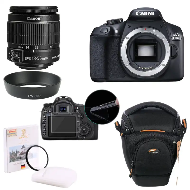 پک دوربین عکاسی کانن مدل 1300Dهمراه با لنز18_55 IS II
