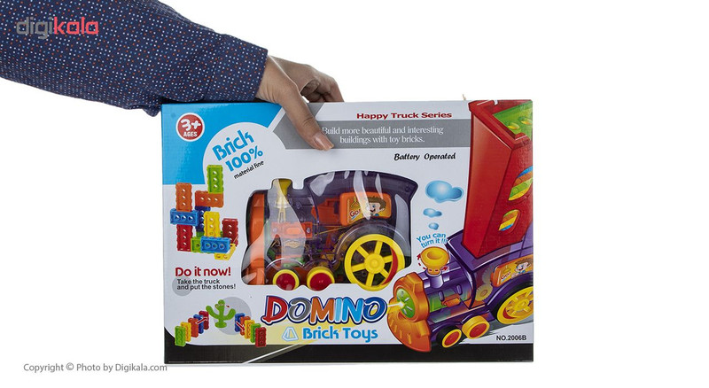 قطار دومینو مدل BRICK TOYS کد 2006B