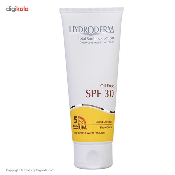 لوسیون ضد آفتاب هیدرودرم سری فاقد چربی SPF30 حجم 75 میلی لیتر لوسیون ضد آفتاب هیدرودرم سری فاقد چربی SPF30 حجم 75 میلی لیتر