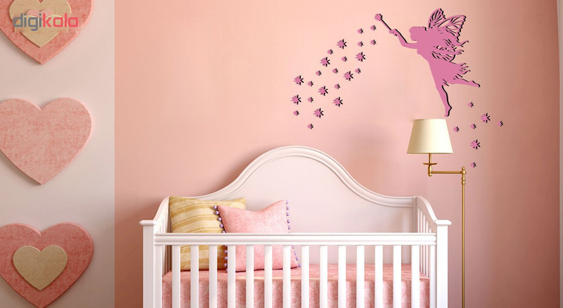 استیکر چوبی ژیوار طرح فرشته مهربون و ستاره ها