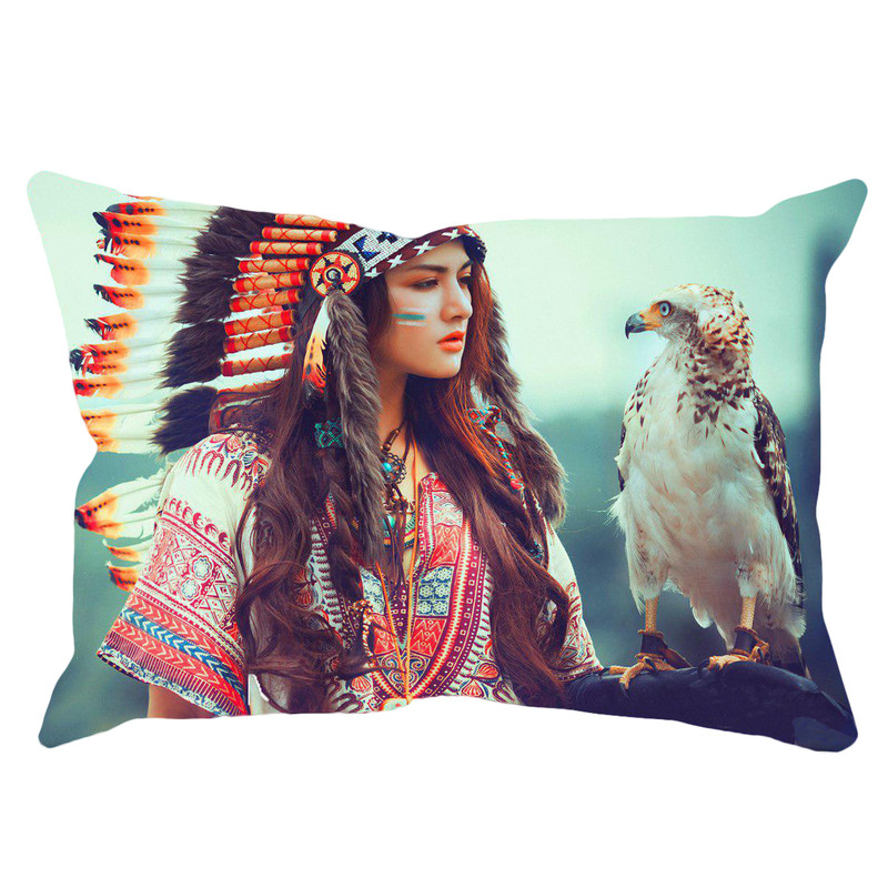 رو بالشی طرح سرخپوست کد 001 سایز 50x70