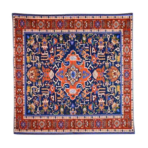 رومیزی مدل مخمل طرح کاشی کد 147