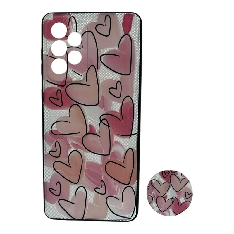 کاور مدل IO کد ER مناسب برای گوشی موبایل سامسونگ GALAXY A73 به همراه پاپ سوکت 