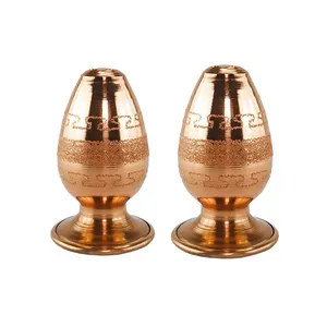 نمکدان مسی مدل  تخم مرغ پرداز کد ZH272.1 بسته دو عددی