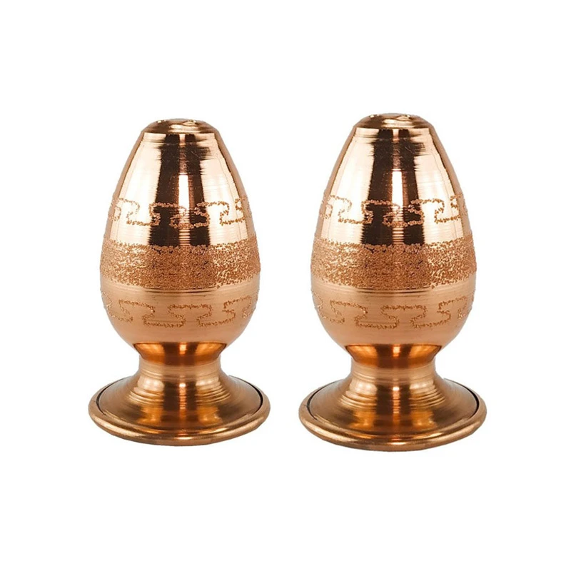 نمکدان مسی مدل  تخم مرغ پرداز کد ZH272.1 بسته دو عددی