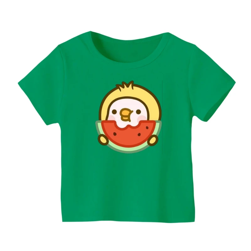 تی شرت آستین کوتاه بچگانه مدل جوجه و هندوانه یلدایی