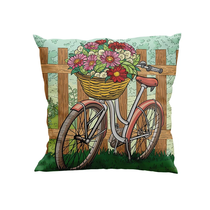 کوسن پاد آفرین مدل دوچرخه و سبد گل کد DKK849