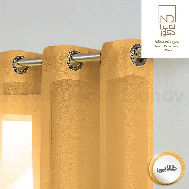 پرده نوین دکور سیاناو مدل حریر کد pb105 سایز 280×140 سانتی متر