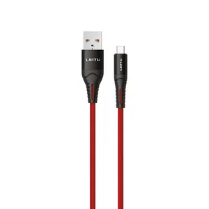 کابل تبدیل USB به USB-C لیتو مدل LD-50 طول 2 متر