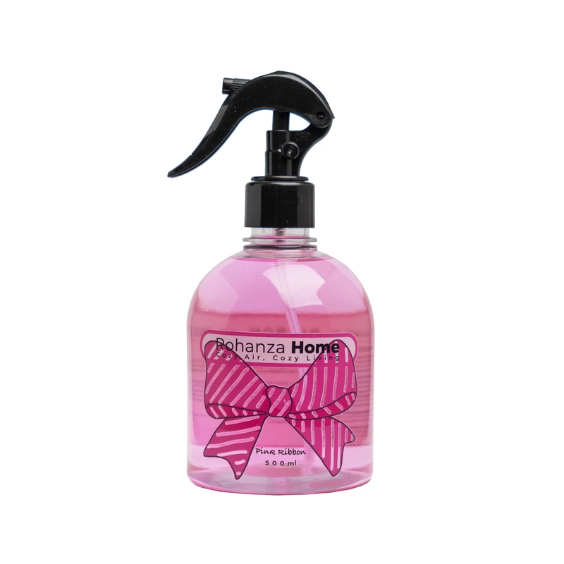 اسپری خوشبو کننده هوا روهانزا مدل Pink Ribbon رایحه گلی حجم 500 میلی لیتر