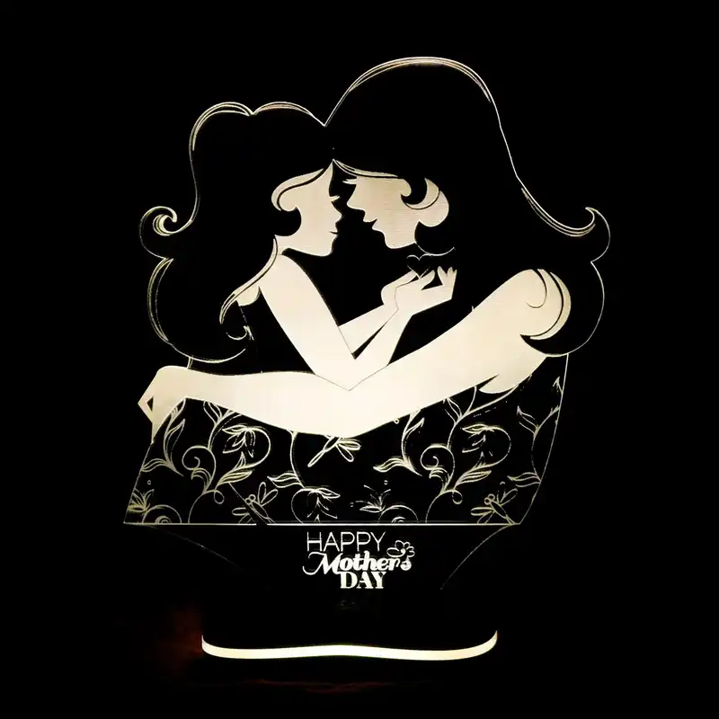 چراغ خواب سه بعدی گالری دیکوماس طرح مادر 4 کد DMS136