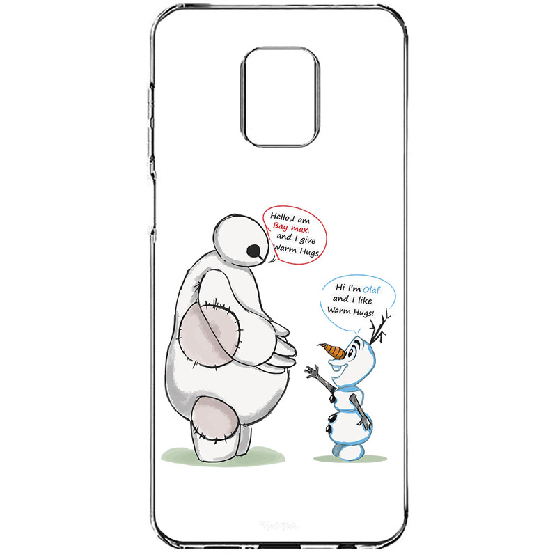 کاور طرح Olaf & Baymax مناسب برای گوشی موبایل شیائومی Redmi Note 9S / 9Pro