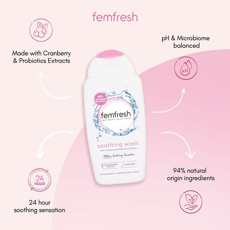 ژل بهداشتی بانوان فم فرش مدل soothing حجم 250 میلی لیتر ژل بهداشتی بانوان فم فرش مدل soothing حجم 250 میلی لیتر