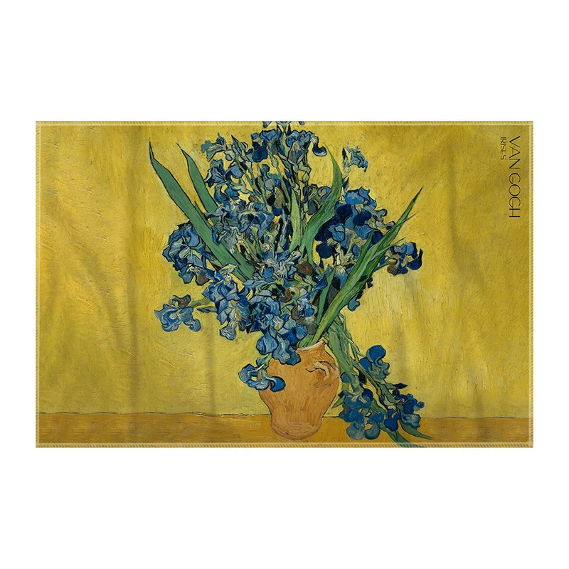 کاغذ کادو ترمه طراحان ایده مدل زنبق ها از ونگوگ کد art0029