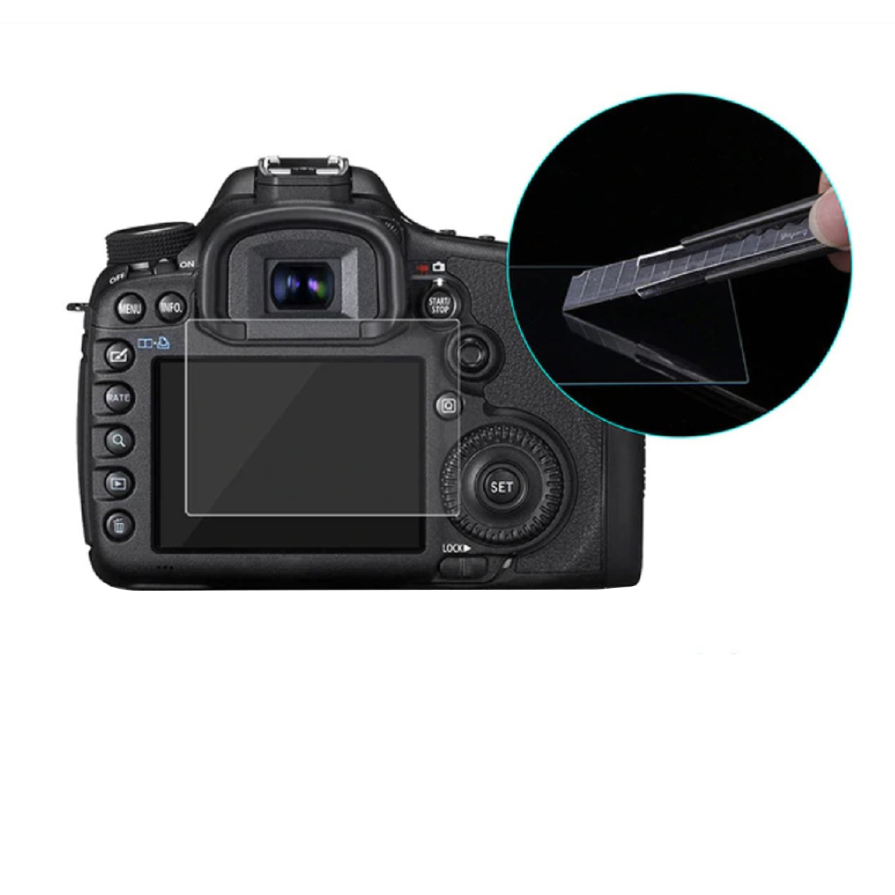 محافظ صفحه نمایش دوربین مدل آنبروکن مناسب برای کانن 77D