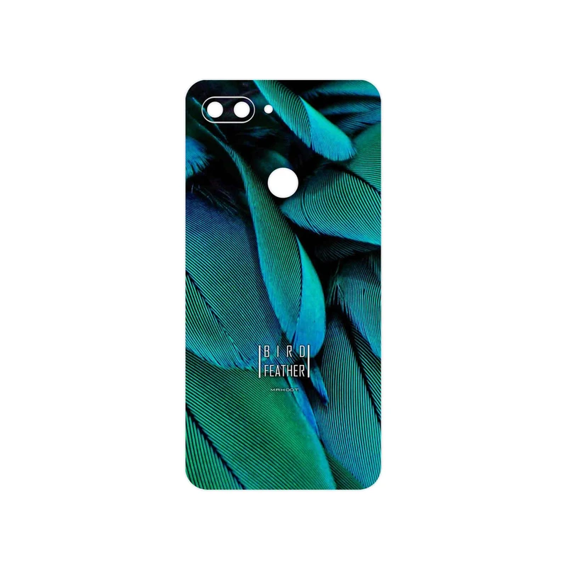 برچسب پوششی ماهوت مدل Green Feather مناسب برای گوشی موبایل شیائومی Mi 8 Lite