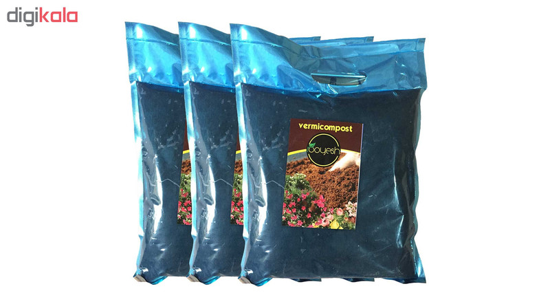 کود ورمی کمپوست رویش بسته 2 کیلوگرمی مجموعه 3 عددی