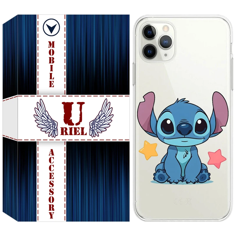 کاور یوریل مدل Clear کد 70 طرح استیچ مناسب برای گوشی موبایل اپل iPhone 11 Pro Max