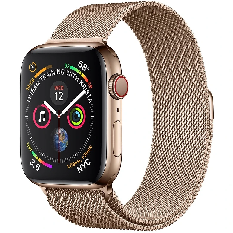ساعت هوشمند اپل واچ سری 4 سلولار مدل 44mm Steel Case with Milanese Loop