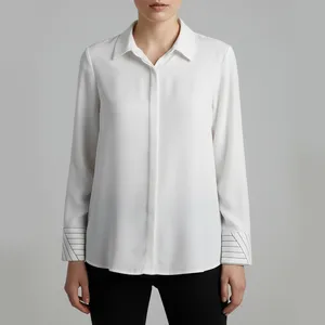 شومیز آستین بلند یقه برگردان زنانه تولیکا مدل 33049