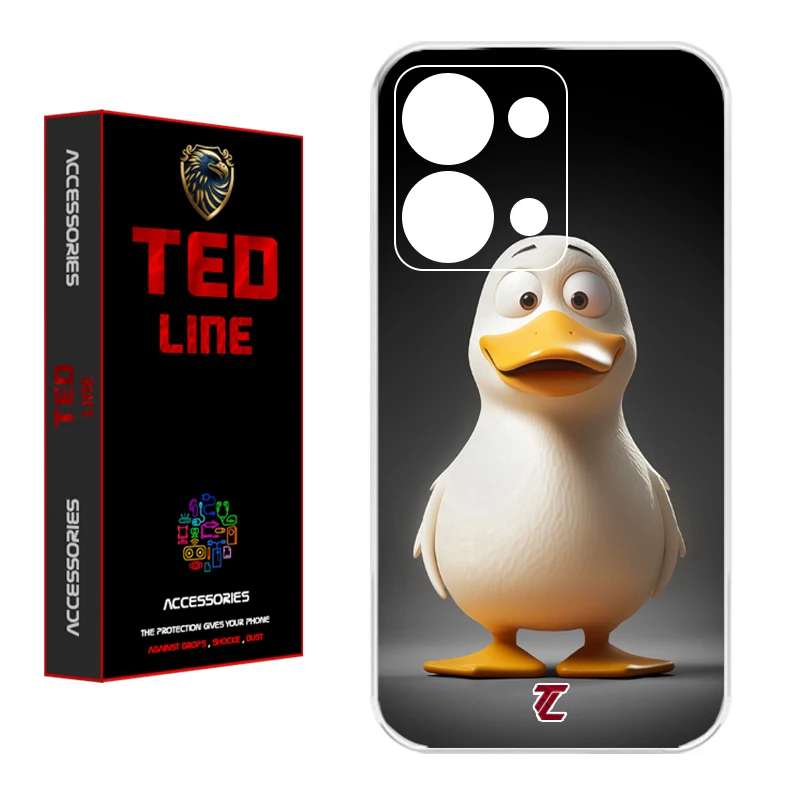 کاور تد لاین طرح اردک کد 1124 مناسب برای گوشی موبایل شیائومی Redmi Note 13 4G