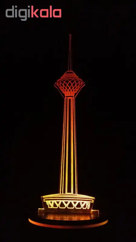 چراغ خواب پارسافن لیزر طرح برج میلاد تهران 16 رنگ ریموت دار