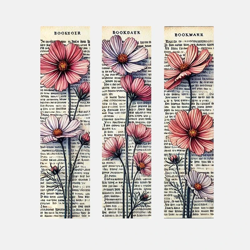 نشانگر کتاب صبا طرح گل کد N23 مجموعه 3 عددی