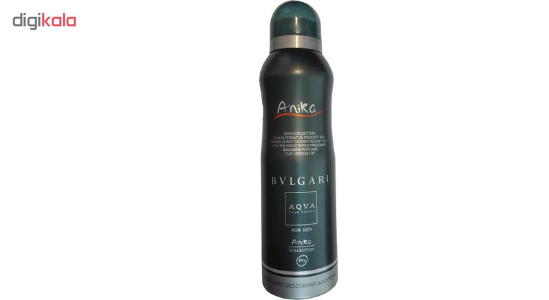 اسپری بدن مردانه آنیکا مدل BVLGARI AQVA حجم 200 میلی لیتر