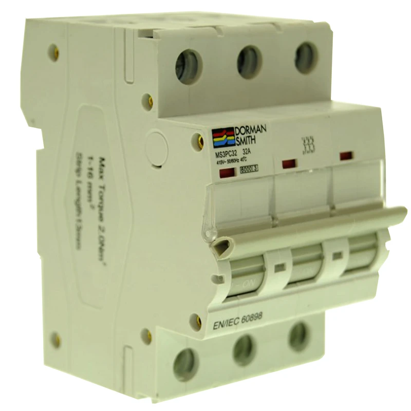 فیوز مینیاتوری سه فاز 63 آمپر دورمن اسمیت انگلیس مدل MS3PC63
